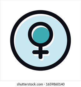 Gender-Symbol mit Umriss