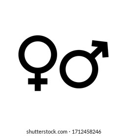 Gender Symbol. Design Template Vector