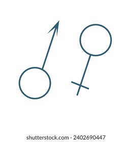 Gender symbol. design template vector