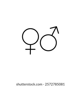 Gender symbol. design template vector