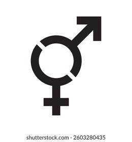 Gender symbol. design template vector