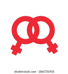 Símbolo de género vector. Indicación postal de la atención de la salud y la medicina. 