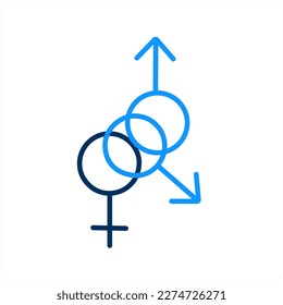 gender and symbol icon concept