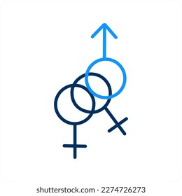 gender and symbol icon concept
