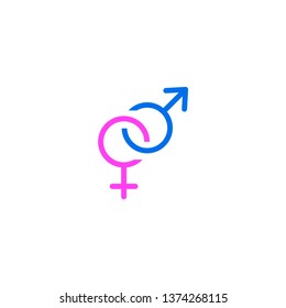 gender symbol icon vector