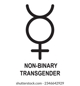 gender symbol icon vector illustration logo design