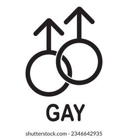 gender symbol icon vector illustration logo design
