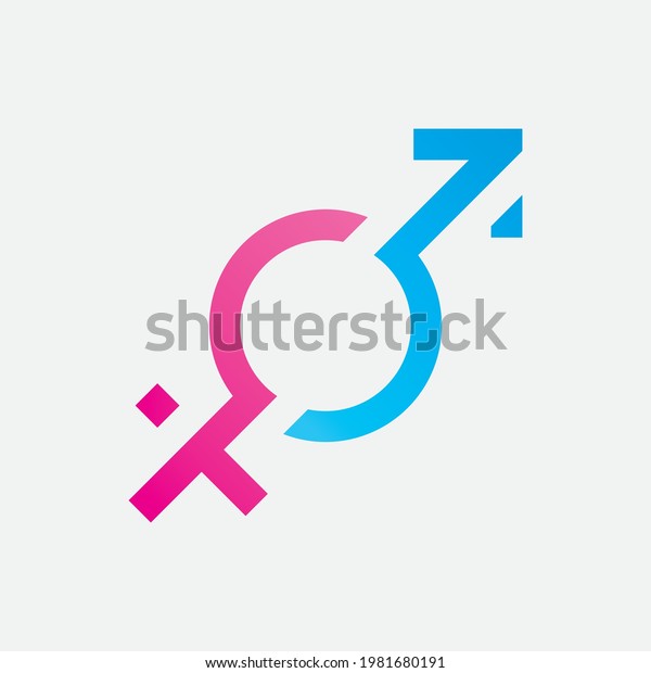 Gender Symbol Logo Sex Equality Males Stock Vector Royalty Free 1981680191 Shutterstock 5584