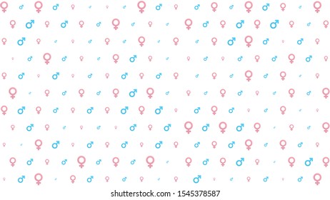 Gender symbol on white background, can use for design, background concepr, vector.
