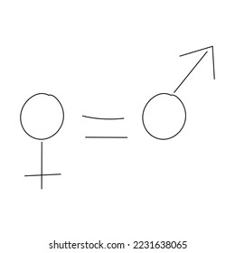 gender symbol vector design web