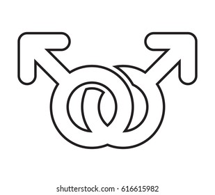 Gender symbol vector icon