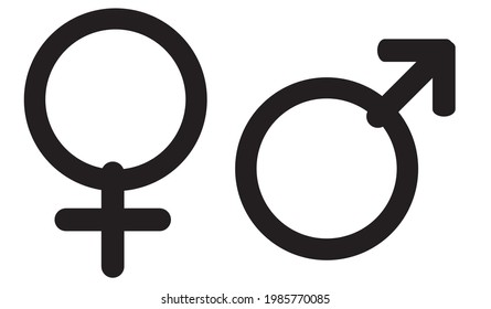 The gender symbol .Vector illustration EPS-10
