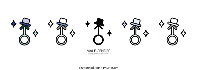 gender symbol vector type icon