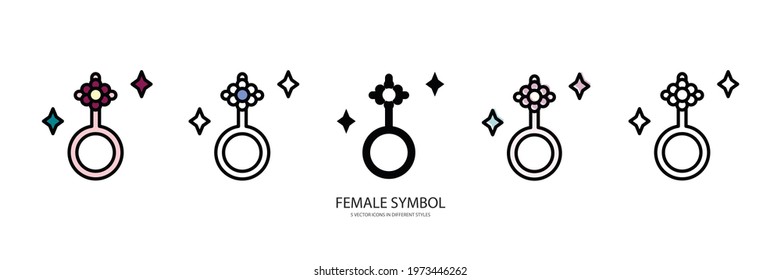 gender symbol vector type icon