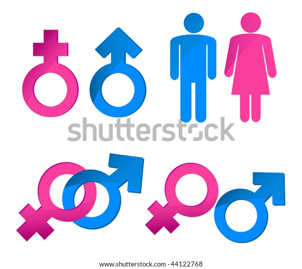 Gender Symbols Stock Vector (Royalty Free) 44122768