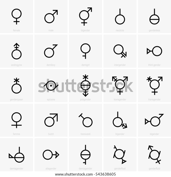 性別記号 のベクター画像素材 ロイヤリティフリー