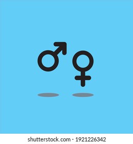 Gender symbols. Men and Women