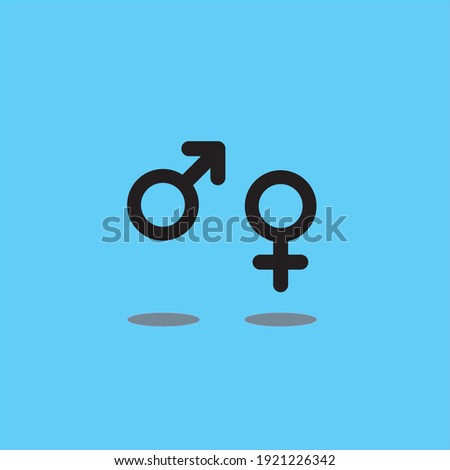 Gender symbols. Men and Women