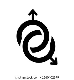 gender vector glyph flat icon 