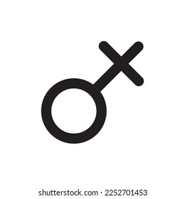 Gender vector icon. Gender sign of men and women. Male and female flat sign design. EPS 10 flat symbol pictogram