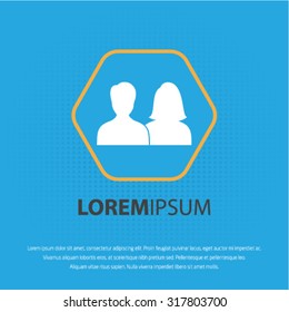 Gender vector icon for web and mobile