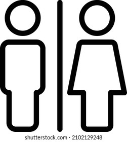 Gender Vector illustration on a transparent background.Premium quality symmbols.Stroke vector icon for concept and graphic design.
