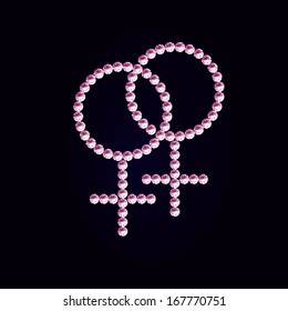 gender vector signs lesbian 