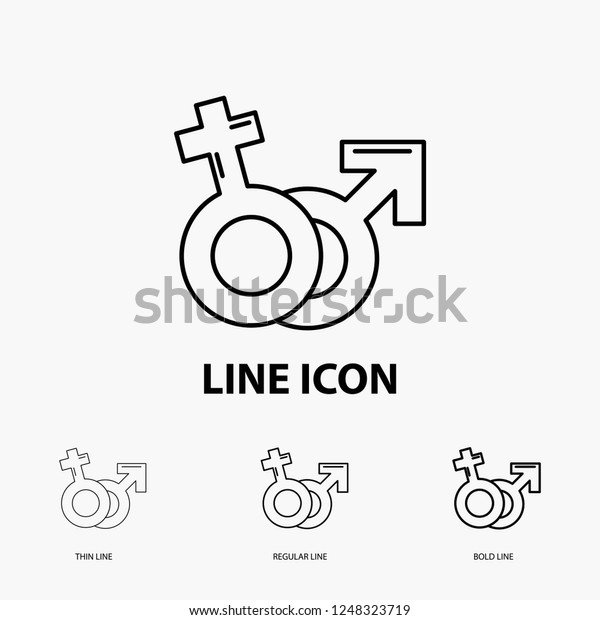 Gender Venus Mars Male Female Icon Stock Vector Royalty Free