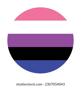 Genderfluid pride flag. LGBT pride flag