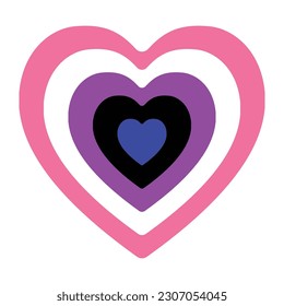 Genderfluid pride flag. LGBT pride flag