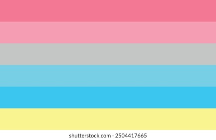 Genderflux Pride Flag, vector design