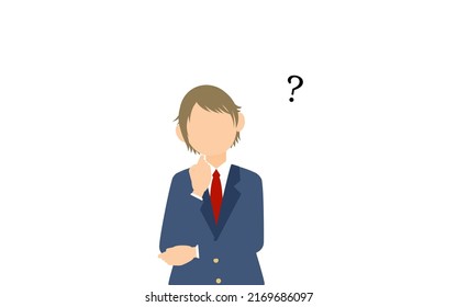 Genderless, blazer uniform, Have doubts