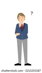 Genderless, blazer uniform, Have doubts