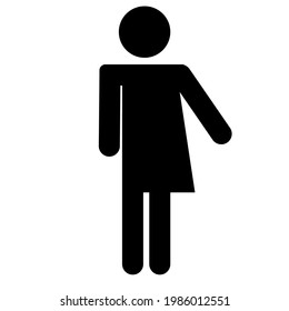 Icono de hombre sin género sobre fondo blanco Género neutro