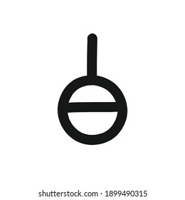 Symbol ohne Geschlechtsverkehr, Symbol für Gleichzeitigkeit, Vektorgrafik