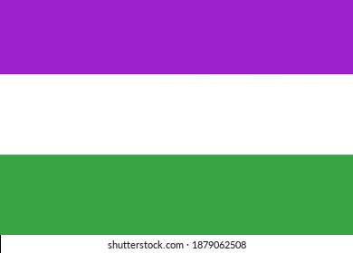 Fondo de la bandera de género. ilustración vectorial