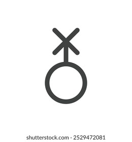 Genderqueer icon simple vector symbol