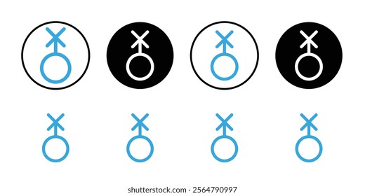 Genderqueer icon simple vector symbol