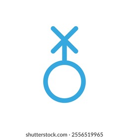 Genderqueer icon Vector logo outline