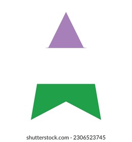 Bandera del orgullo gay de género. bandera LGBTQ 