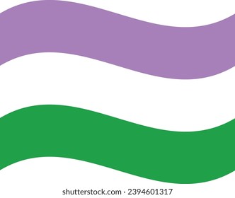 Bandera del orgullo de género en forma. Bandera LGBTQ en forma