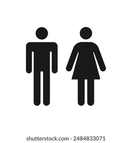 Gender-Specific Restroom Icons for Public Use