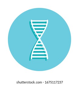 Gene badge icon. Simple glyph, flat vector of web icons for ui and ux, website or mobile application