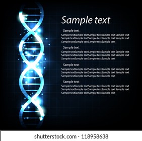 Gene chain, abstract background. Can be used as medical, genetic, pharmaceutical, science industries.