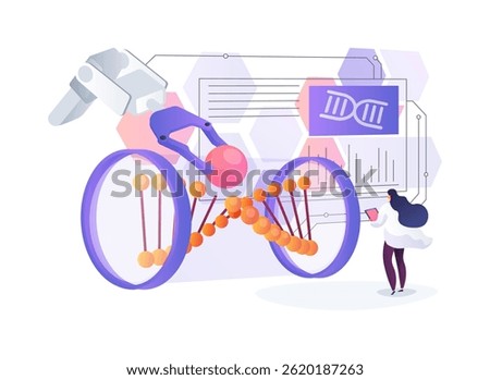 Gene Editing for Rare Diseases abstract concept vector illustration. CRISPR technology treats rare genetic disorders by correcting DNA mutations. abstract metaphor.