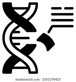 Gene Editing Technology Icon for uiux, infographic, etc