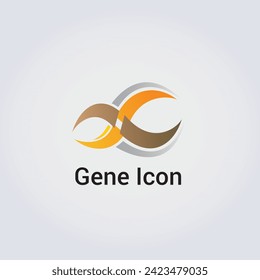 Gene Icon Logo Brand Variety - 8 Shape Infinity Element Various Colors Vector Design