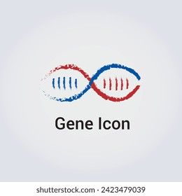 Gene Icon Logo Brand Variety - 8 Shape Infinity Element Various Colors Vector Design