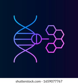 Icono de nolan genético. Línea delgada simple, contorno vectorial de iconos de biología para ui y ux, sitio web o aplicación móvil