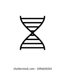 gene structure icon. Element of science icon for mobile concept and web apps. Thin line gene structure icon can be used for web and mobile on white background